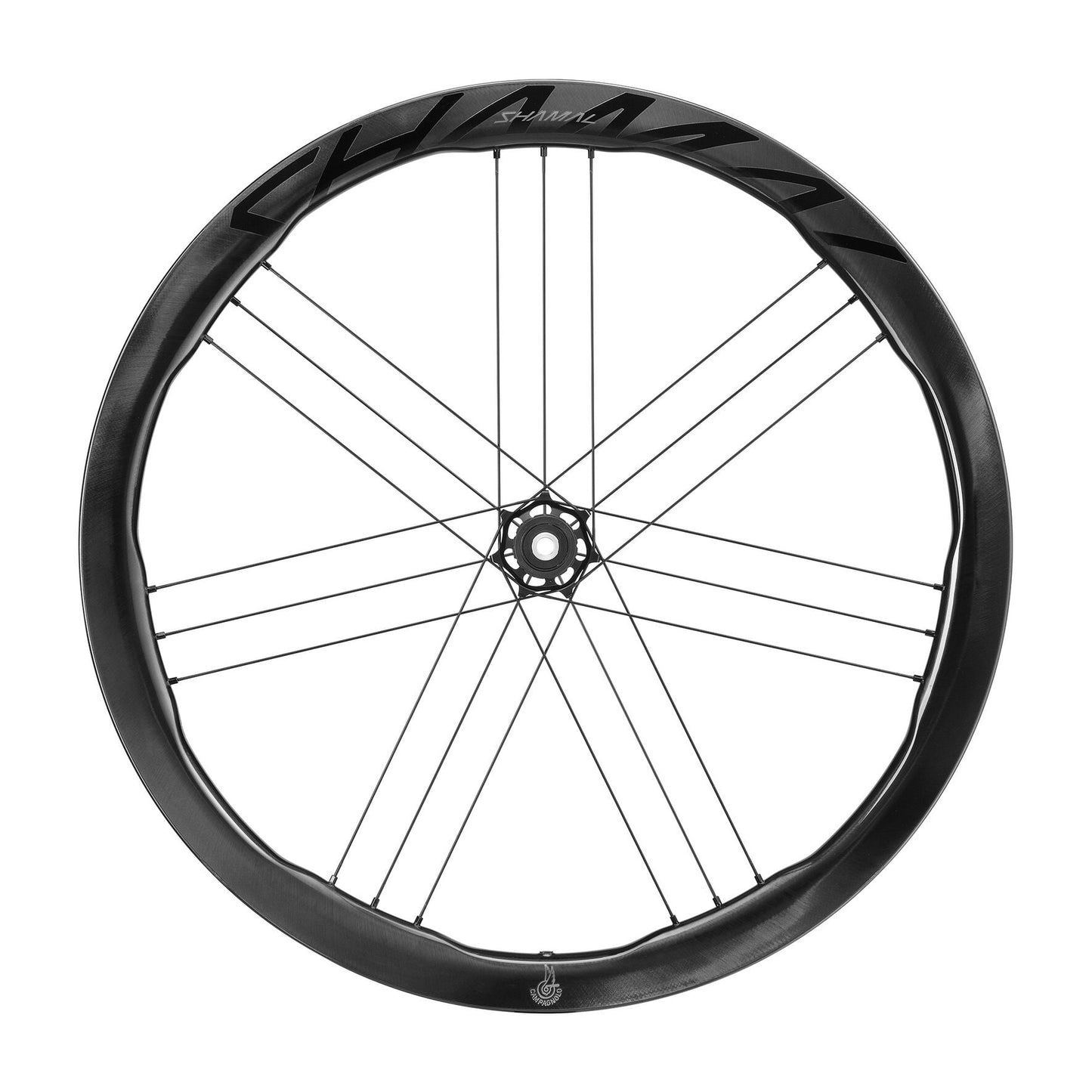 Et sæt CAMPAGNOLO SHAMAL DUAL PROFILE CARBON C23-hjul, Tubeless Ready (Center Lock)