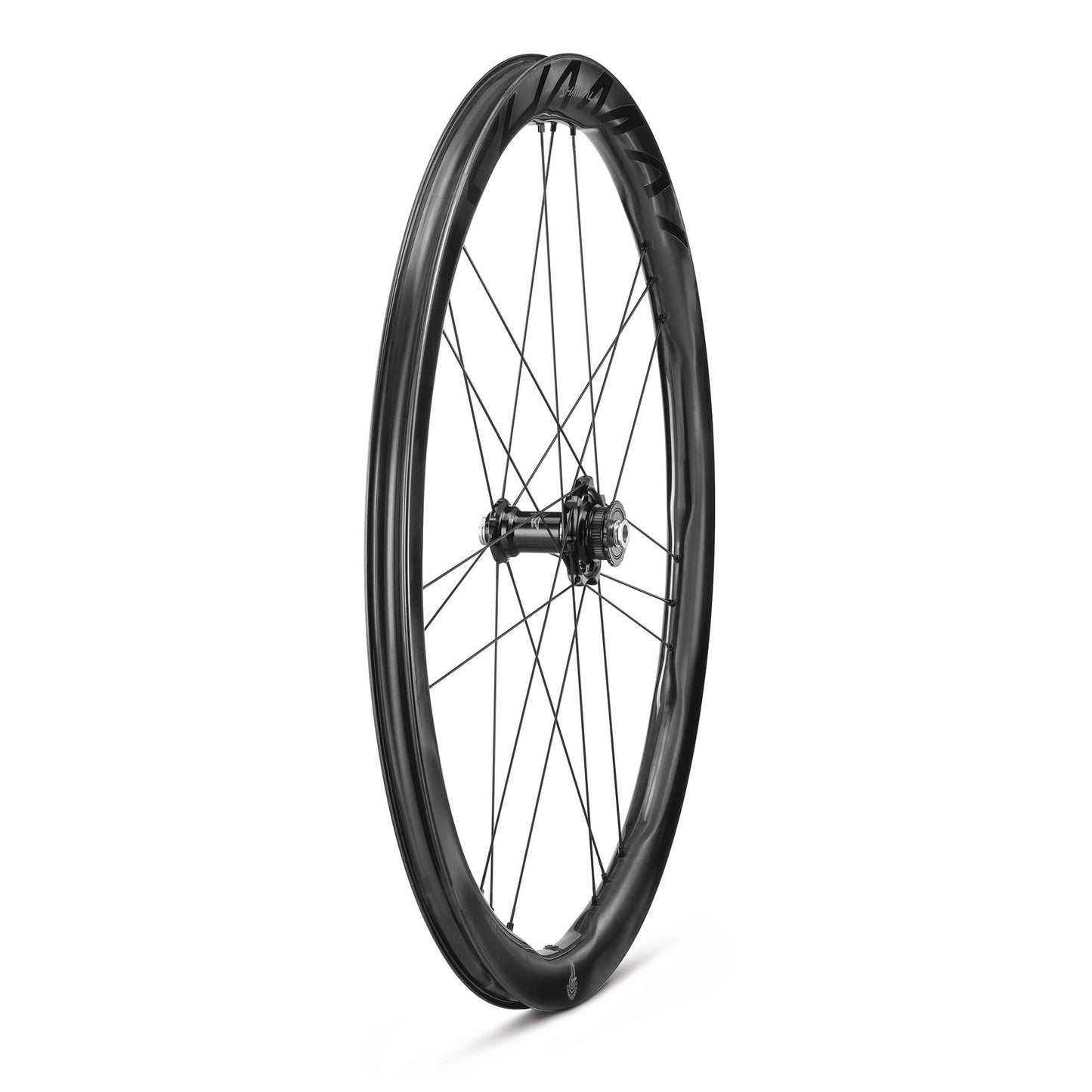 Et sæt CAMPAGNOLO SHAMAL DUAL PROFILE CARBON C23-hjul, Tubeless Ready (Center Lock)