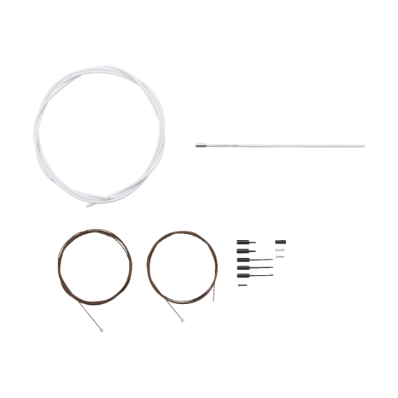 SHIMANO DURA-ACE 9100 Polymer White Derailleur Cables and Hoses Kit
