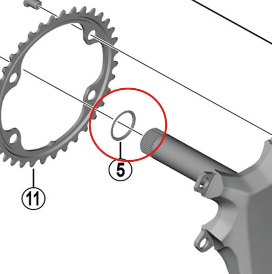 Ring til SHIMANO FC-R9200/8100 kranksæt