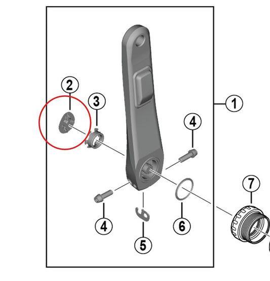 SHIMANO krumtapdæksel til FC-R8100-P kranksæt