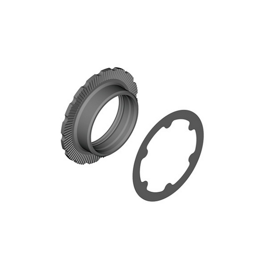 12V SHIMANO XT FC-M8100 kranksætmøtrik og -skive sort