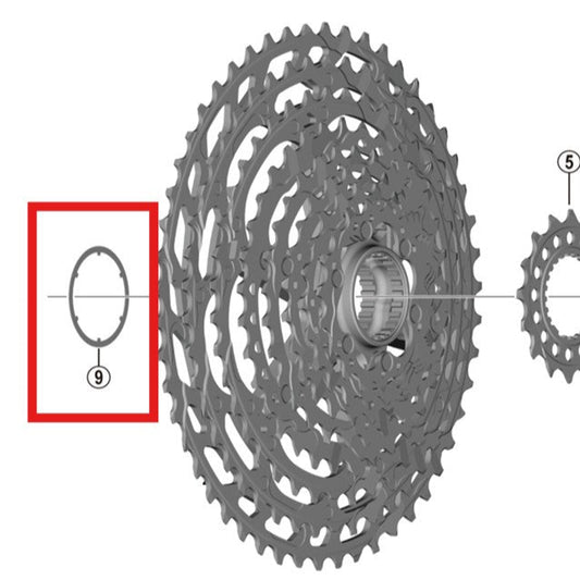 Fin afstandsholder til kassette SHIMANO CS-M9100