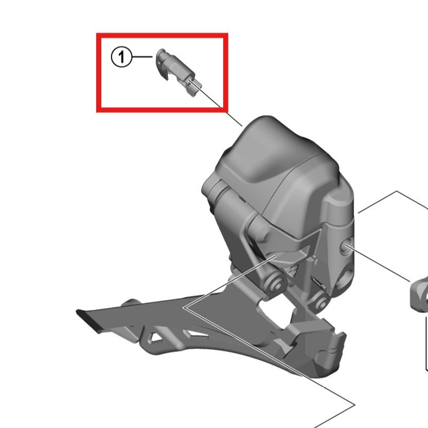 SHIMANO FD-R9250/R8150 Dæksel til forreste derailleurport
