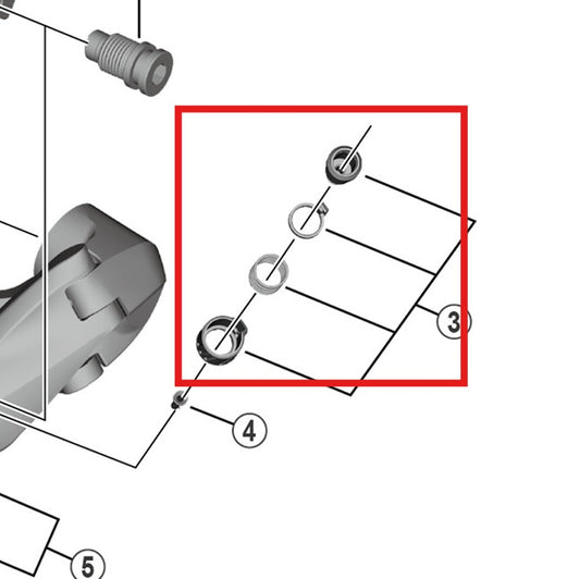 SHIMANO RD-R8000/RX820/RX810/RX812/RX800/RX822 Spændeskrue til bagskifterkabel