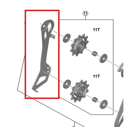SHIMANO RD-R7150 indvendigt bagskifterbur