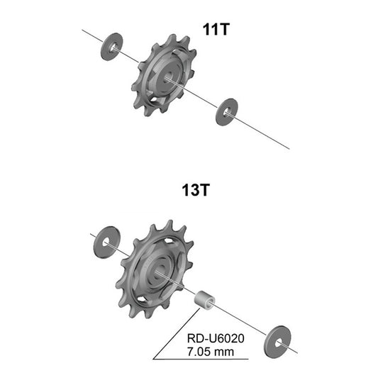 SHIMANO RD-6020 10/11V bagskifter gear