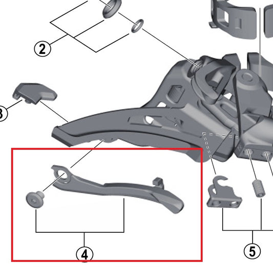SHIMANO FD-M9025/8025/8020 Derailleur Fork Brake Pads