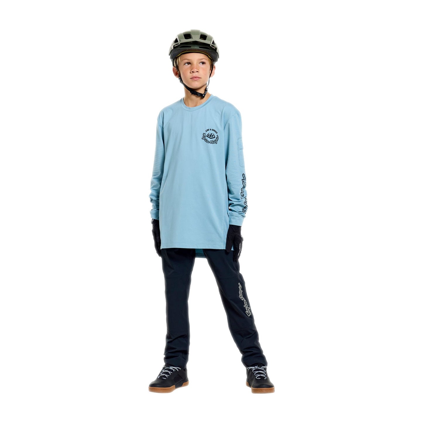 TROY LEE DESIGNS RUCKUS RIDE CARBS Junior Langærmet Jersey Blå