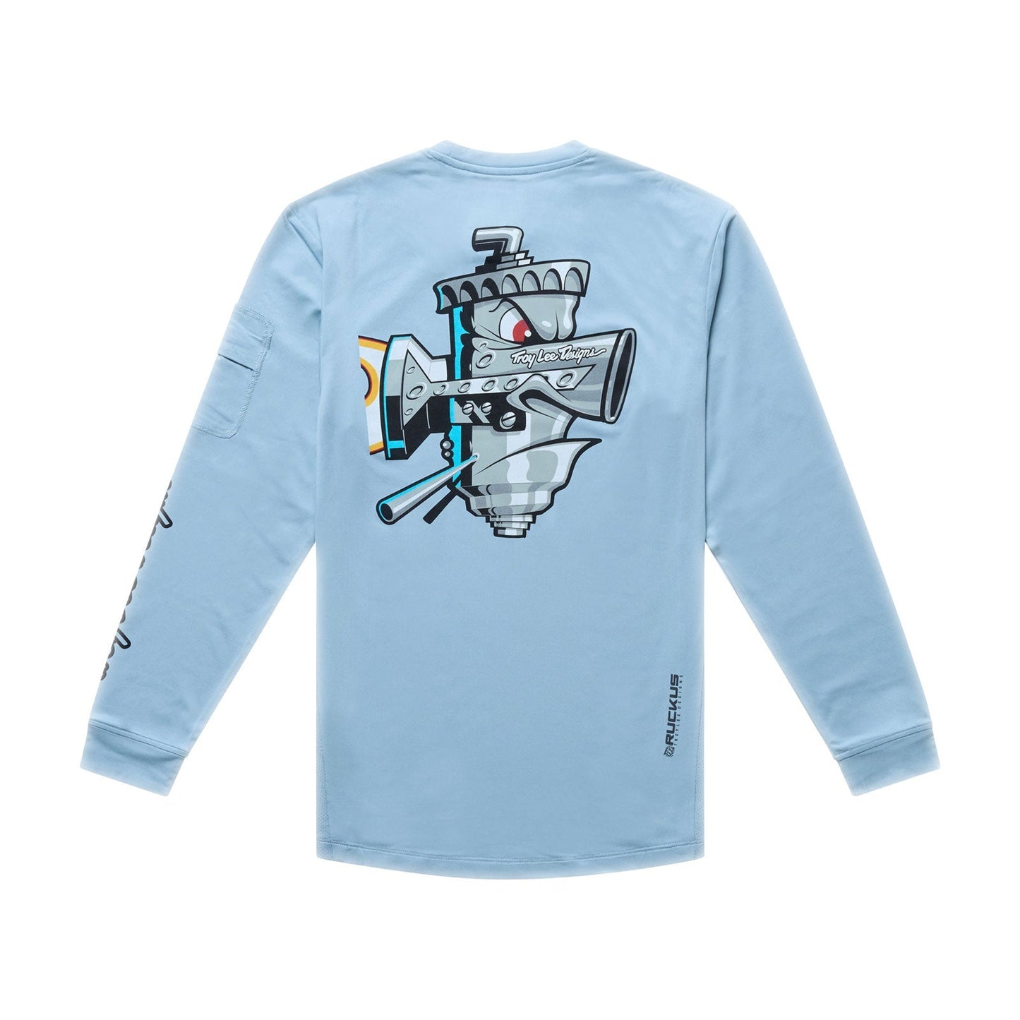 TROY LEE DESIGNS RUCKUS RIDE CARBS Junior Langærmet Jersey Blå