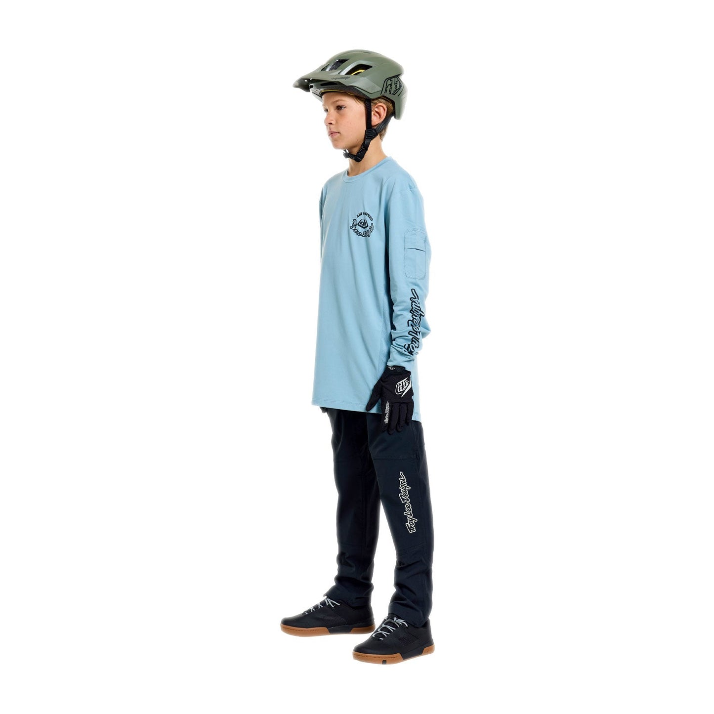 TROY LEE DESIGNS RUCKUS RIDE CARBS Junior Langærmet Jersey Blå