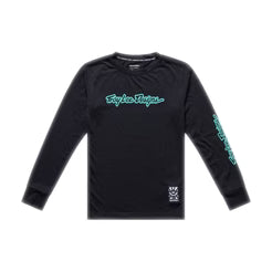 TROY LEE DESIGNS SKYLINE RIDE SIGNATURE Junior Long Sleeve Jersey Black/Green