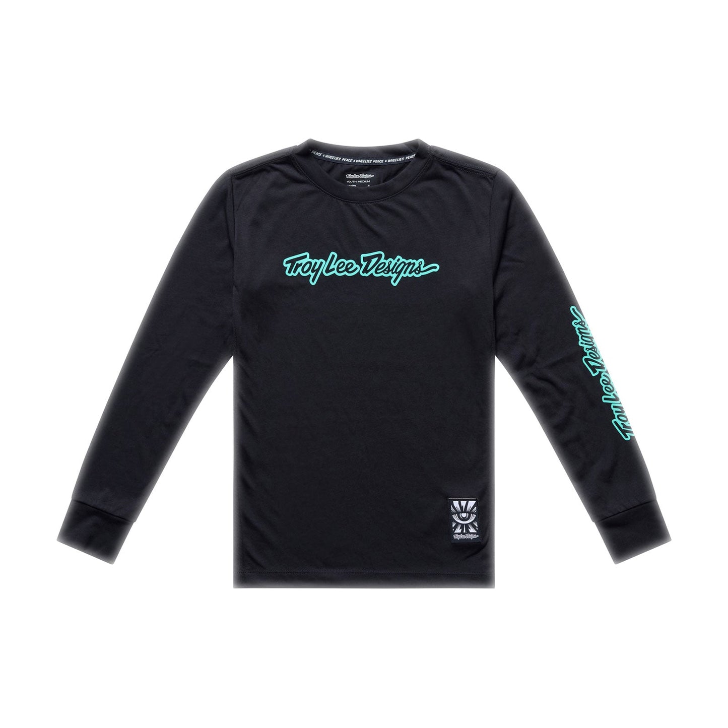 TROY LEE DESIGNS SKYLINE RIDE SIGNATURE Junior Langærmet trøje Sort/Grøn