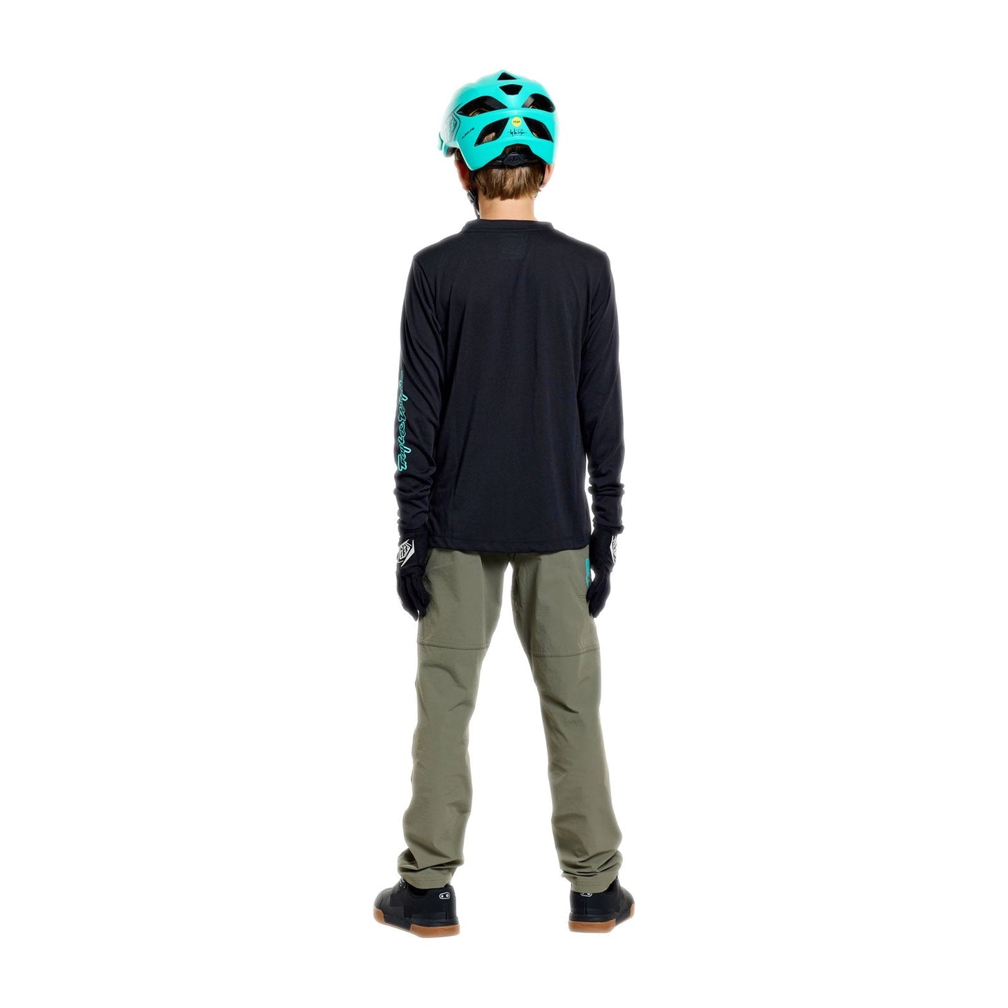 TROY LEE DESIGNS SKYLINE RIDE SIGNATURE Junior Langærmet trøje Sort/Grøn