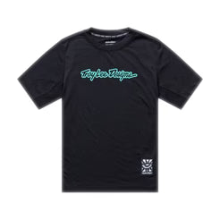 TROY LEE DESIGNS SKYLINE RIDE SIGNATURE Junior Short Sleeve Jersey Black/Green