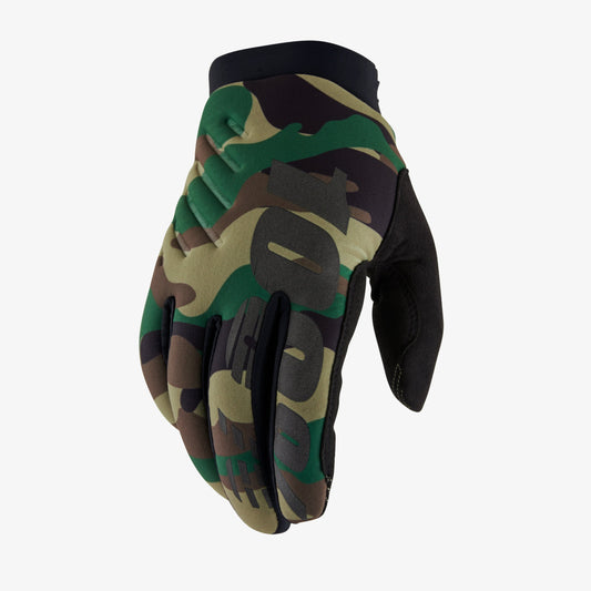 100% BRISKER handsker Camo/Grøn