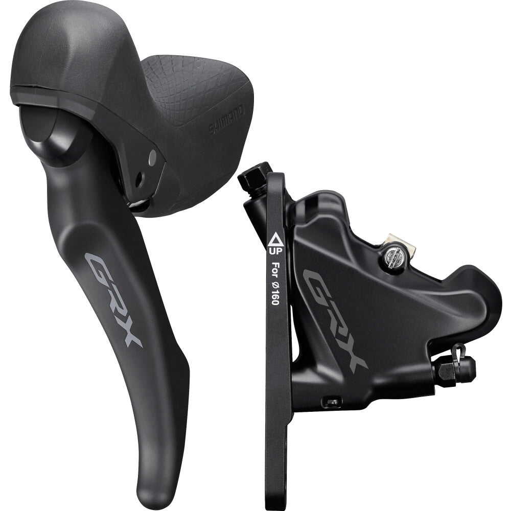 Venstre greb og forreste SHIMANO GRX BL-RX600-L + BR-RX400-kaliber 1x11V Flat Mount