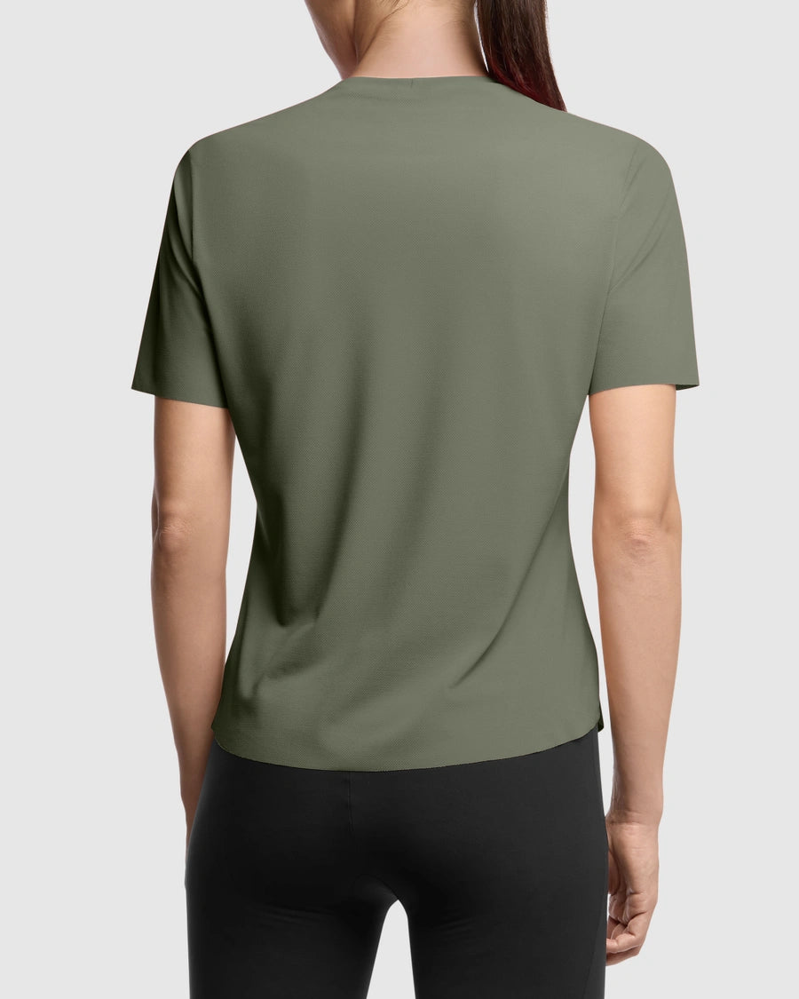Women's TACTICA POST RIDE T5 Short Sleeve Jersey Green