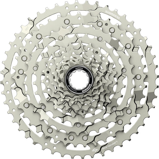 Kassette 10 Gear SHIMANO CUES CS-LG400 Linkglide - Polish Silver-udgave