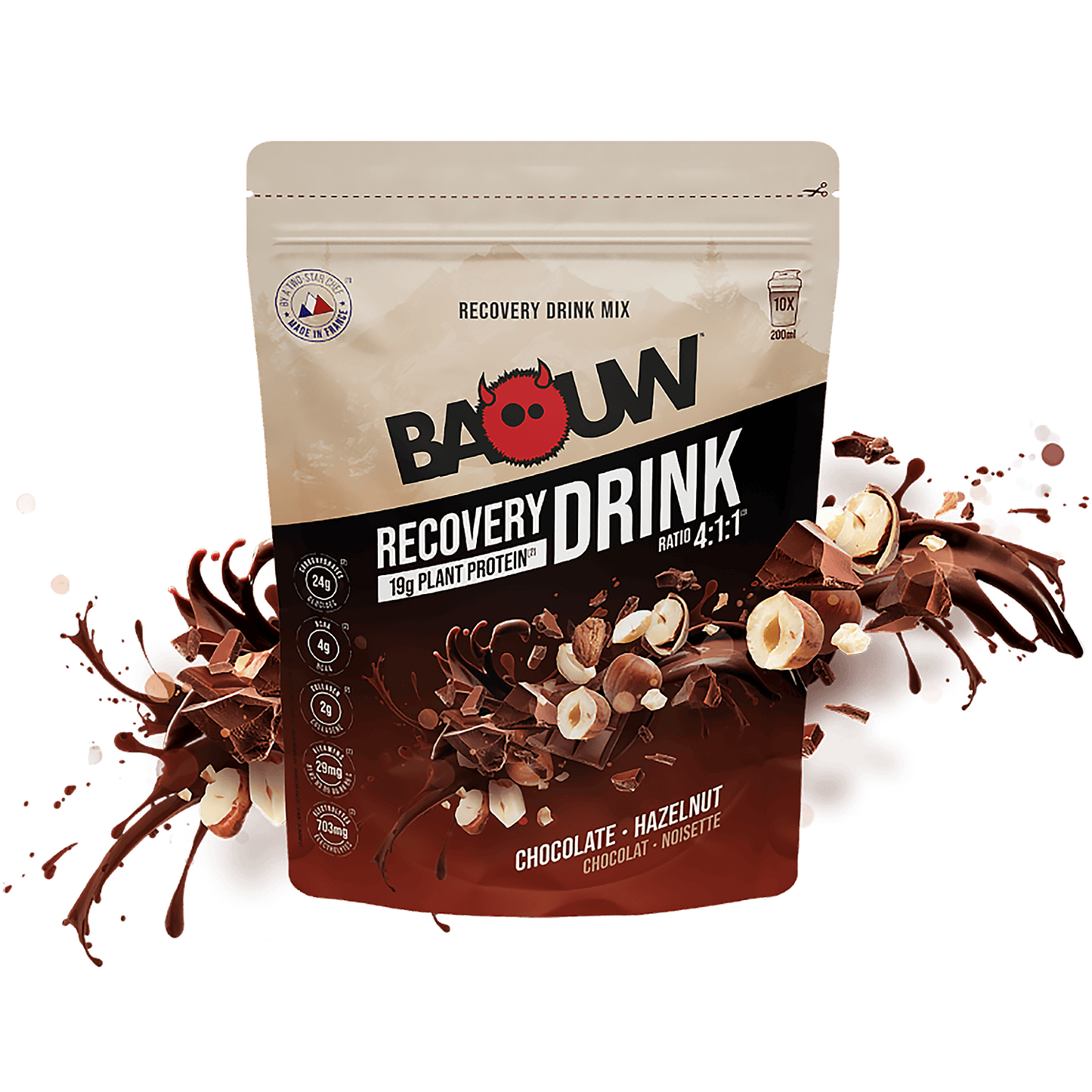 BAOUW RECOVERY Drink (500 g) Chokolade og hasselnød