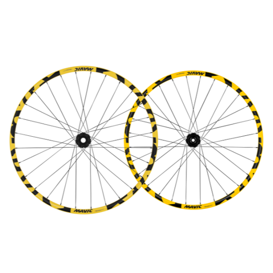 Par MAVIC DEEMAX DH YLW MULLET-hjul 20x110mm - 12x157mm