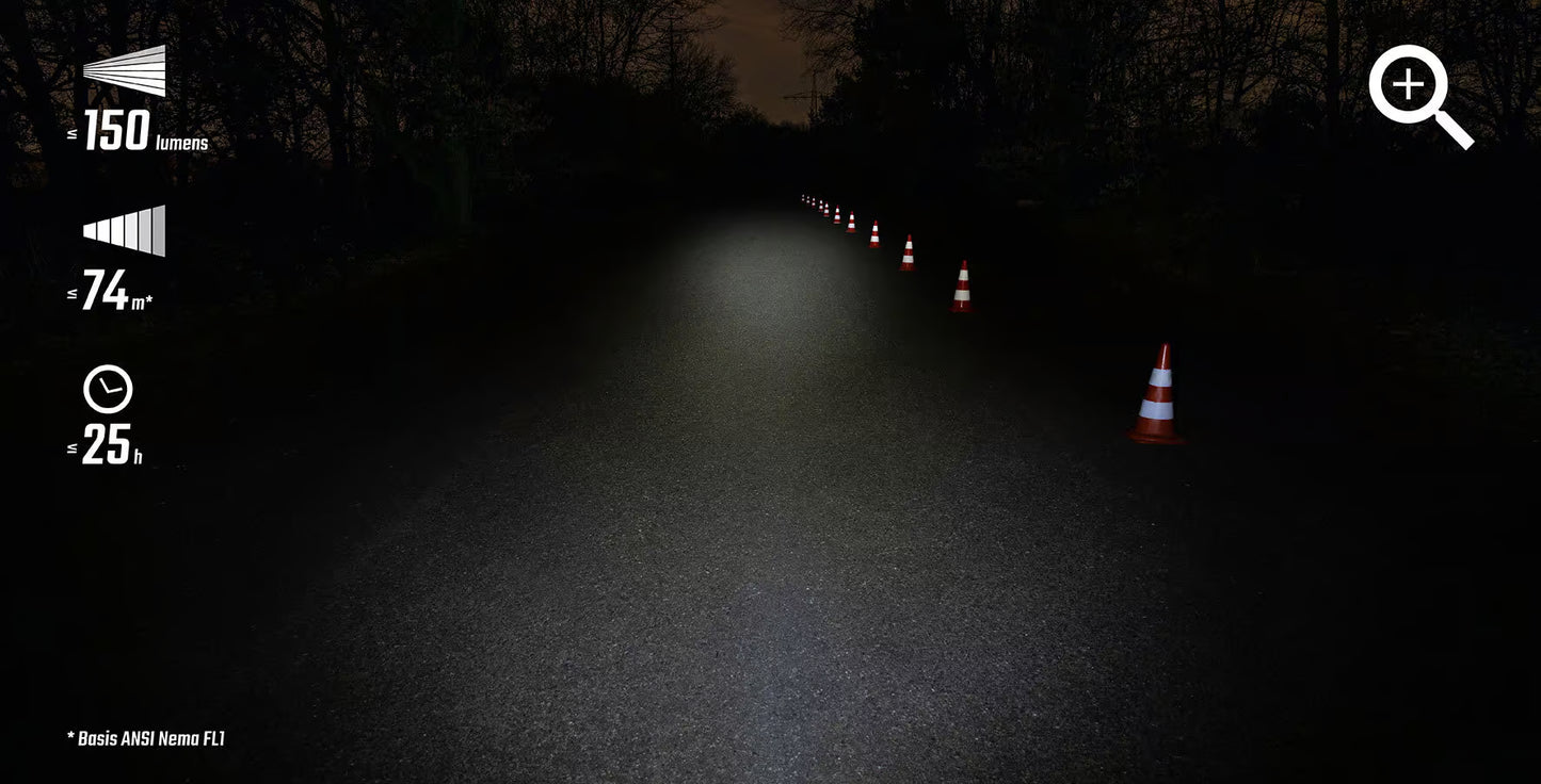 Belysning foran SIGMA BUSTER 150 FL