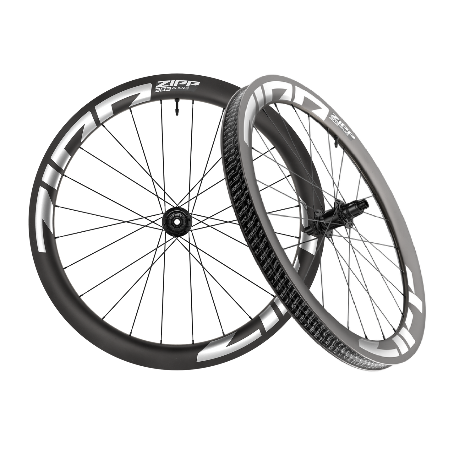 Et sæt ZIPP 303 S XPLR Tubeless Ready-hjul (Center Lock) i hvid