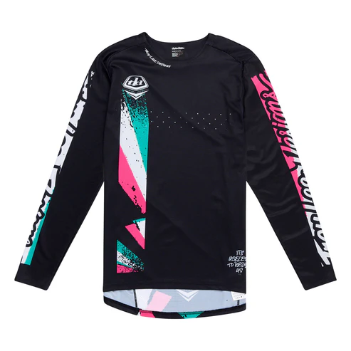 Troy Lee Design SPRINT FULL PULL Langærmet Jersey Sort 2025