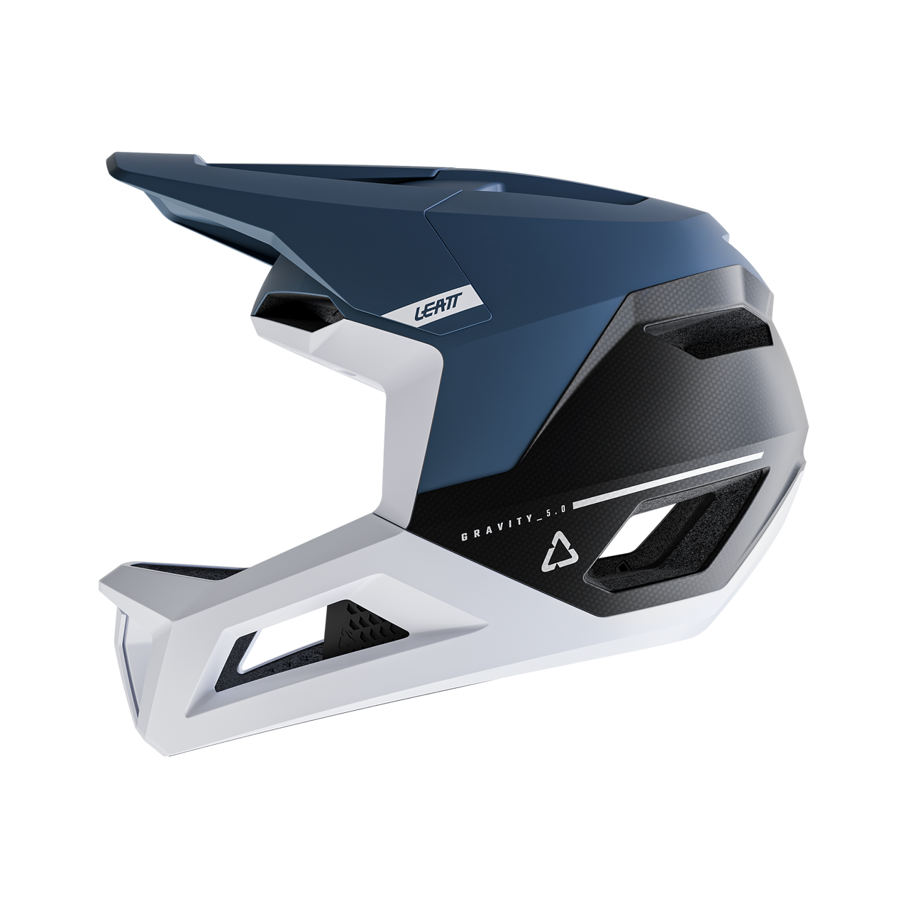 LEATT MTB GRAVITY 5.0 hjelm blå/hvid
