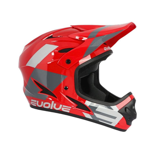 Evolve Storm hjelm rød og grå