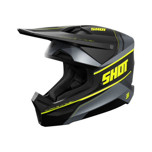 BMX-hjelm SHOT FURIOUS Dust neongul mat