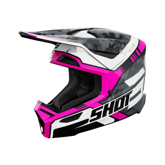 BMX-hjelm SHOT FURIOUS Flash Pink Blank