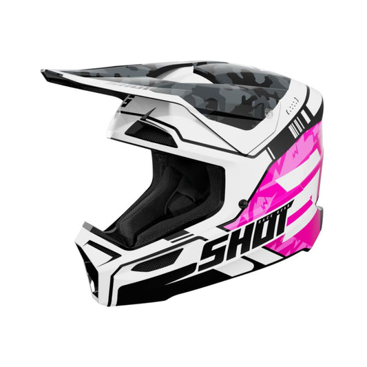 BMX-hjelm SHOT FURIOUS Junior Flash Pink Glossy