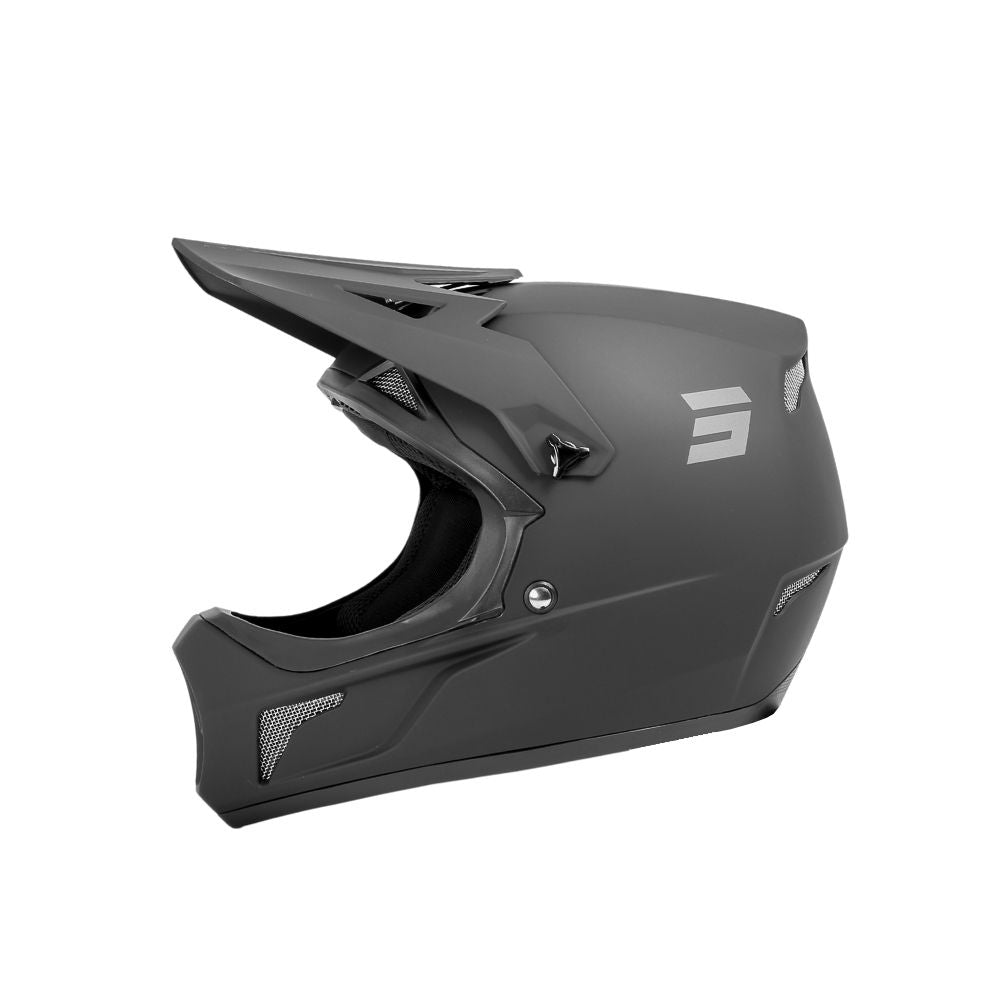 BMX-hjelm SHOT ROGUE ensfarvet sort mat