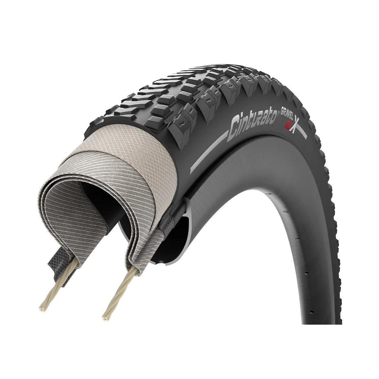PIRELLI CINTURATO RCX 700x40c tire Tubeless Ready Black