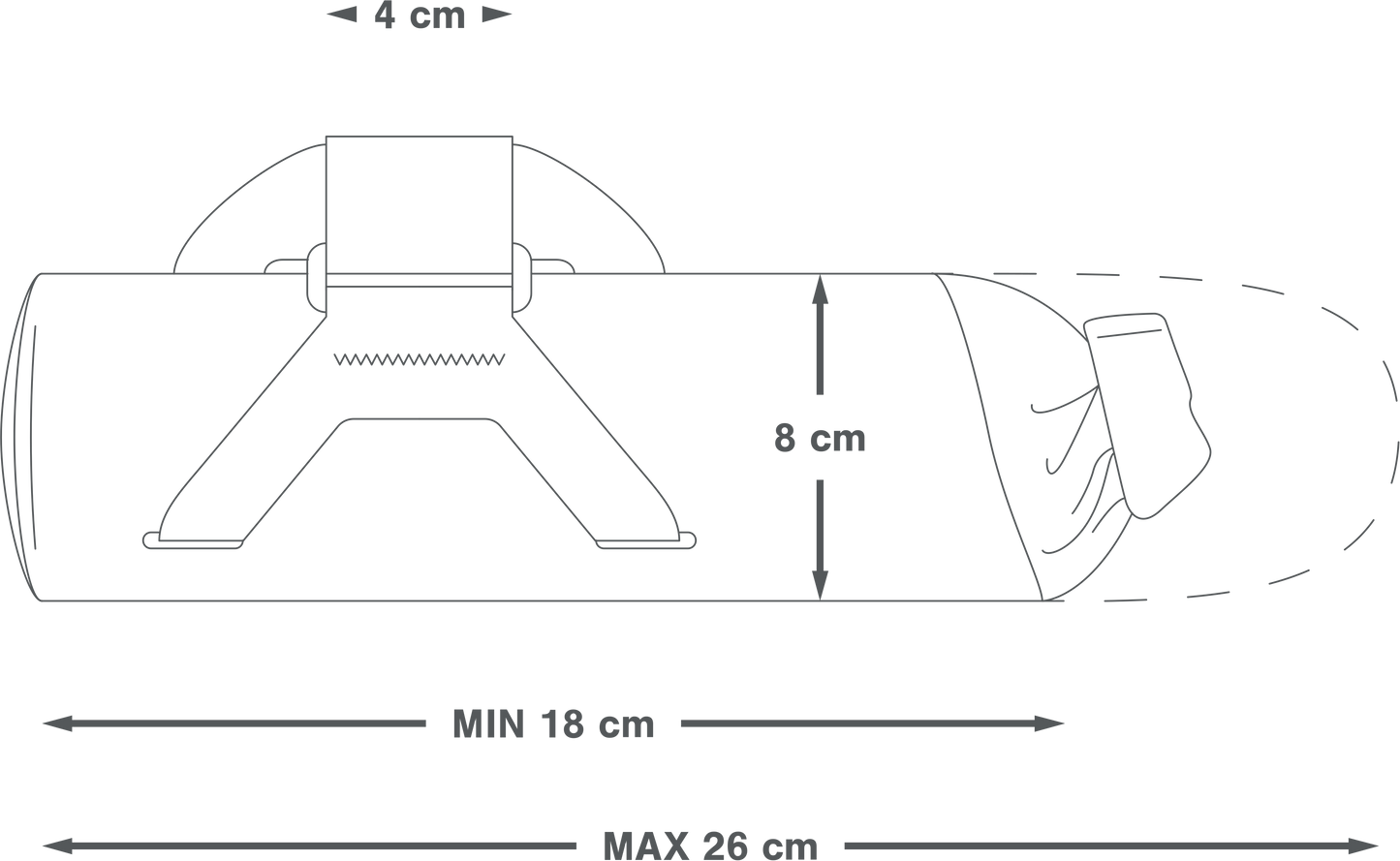 Frame Bag APIDURA EXPEDITION DOWNTUBE PACK 1.5 L