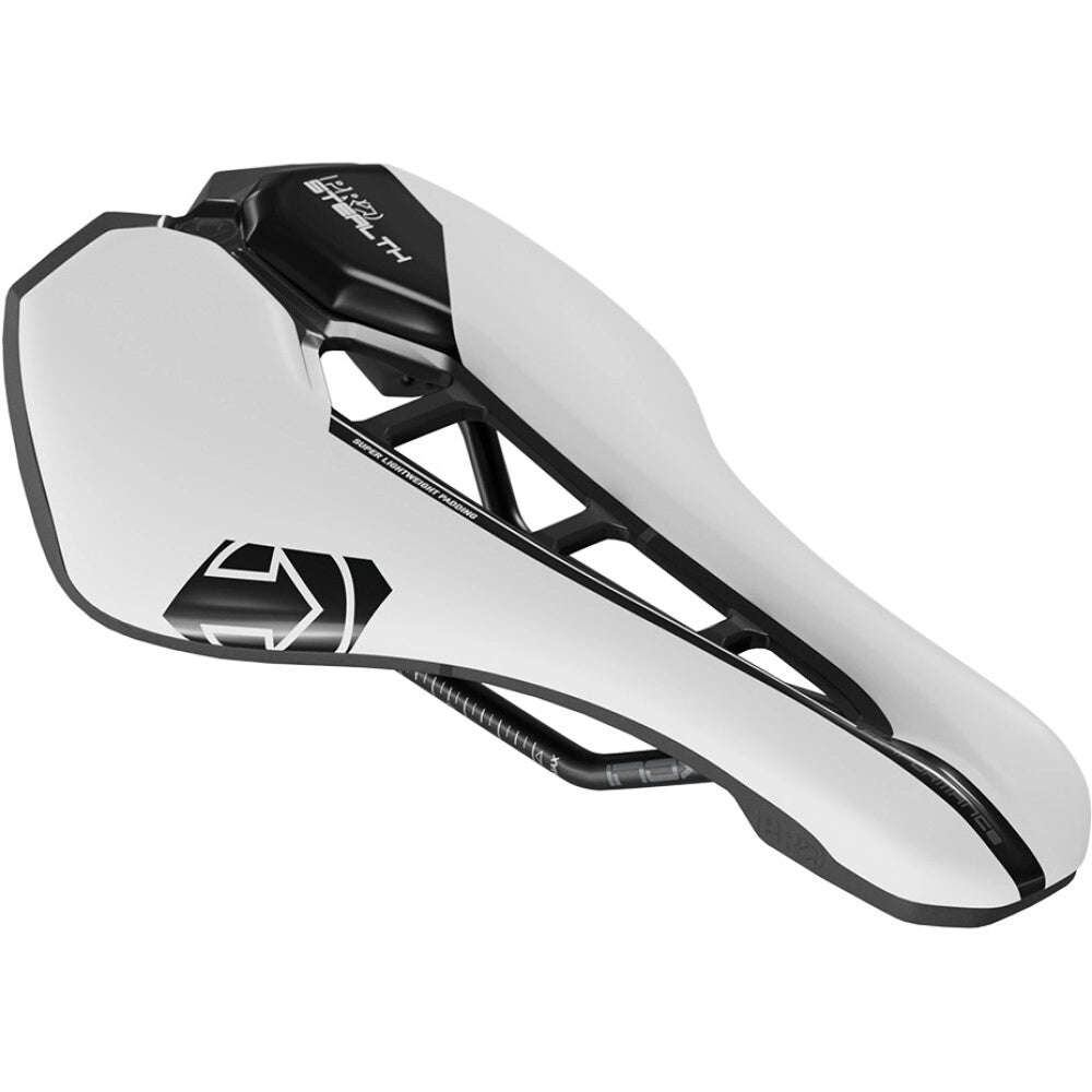 STEALTH PERFORMANCE 142mm PRO Saddle Stainless steel rails White