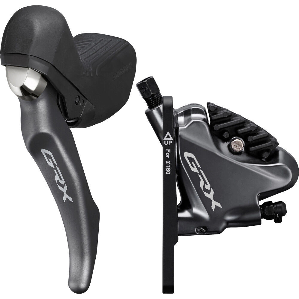 Venstre greb og forreste SHIMANO GRX ST-RX810-LA + BR-RX810-kaliber 2x11V Flat Mount
