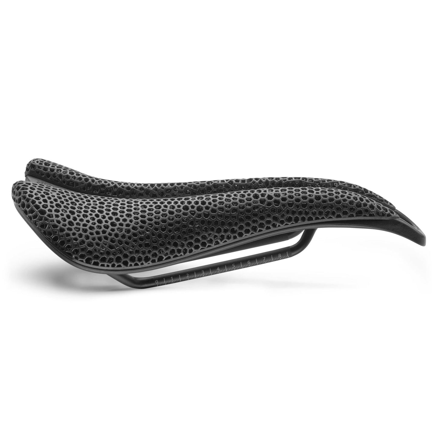 SMP EVO 3D Sadel Rustfrit Stål Skinner Sort