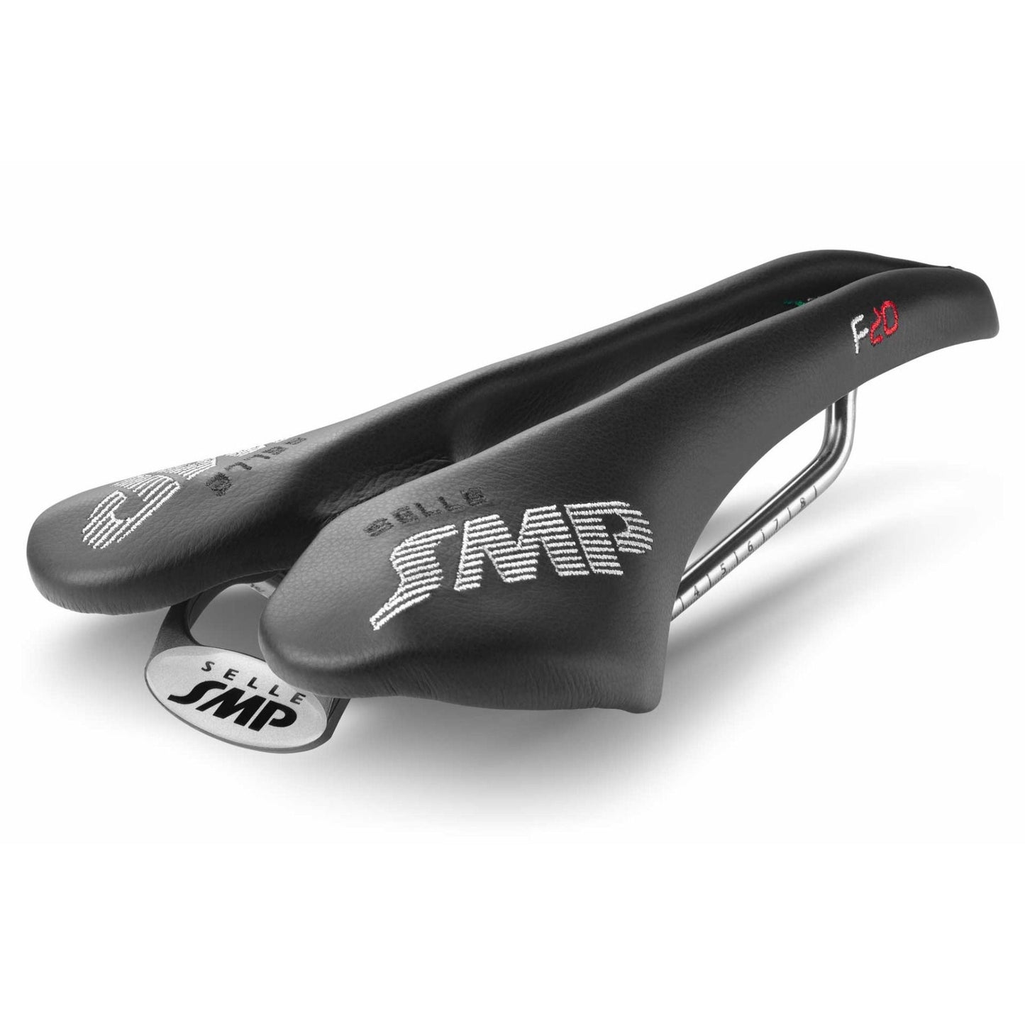 Sadel SMP F20 Skinner i rustfrit stål Sort
