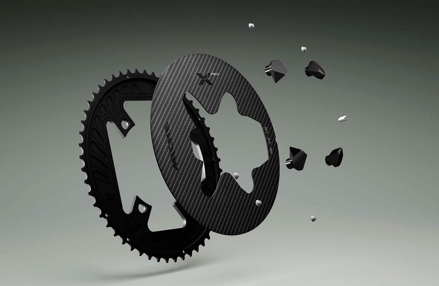12V MICHE X2 RD R81 Outdoor Chainring for Shimano R8100 with Power Sensor