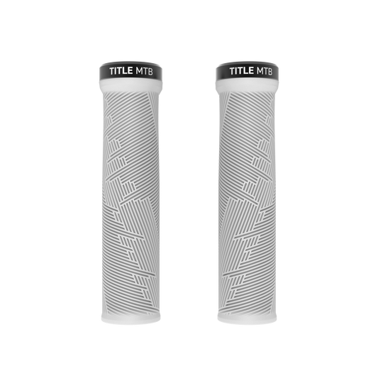 Grips Title MTB FORM Lock-On Hvid - forfra set parvis