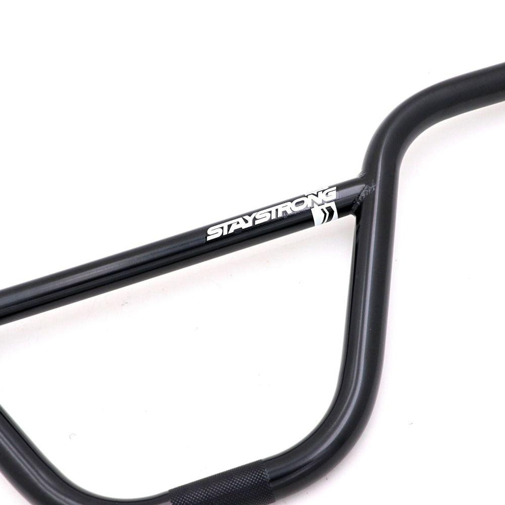BMX-styr STAYSTRONG Chevron Race Sort Ø22.2mm
