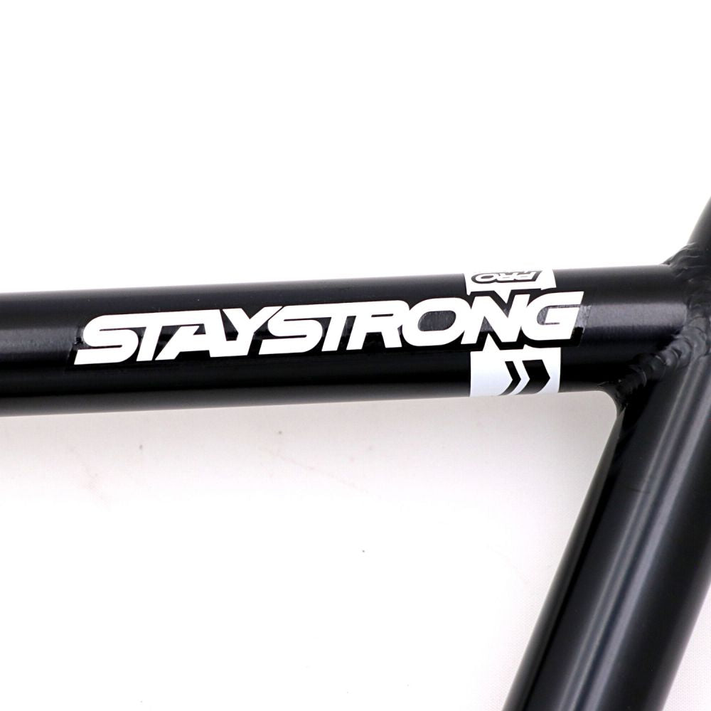 BMX-styr STAYSTRONG Chevron Race Sort Ø22.2mm