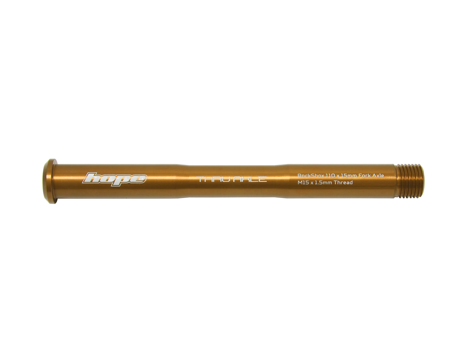 HOPE forhjulsaksel til ROCKSHOX Pike/Lyric/Zeb bronzegaffel