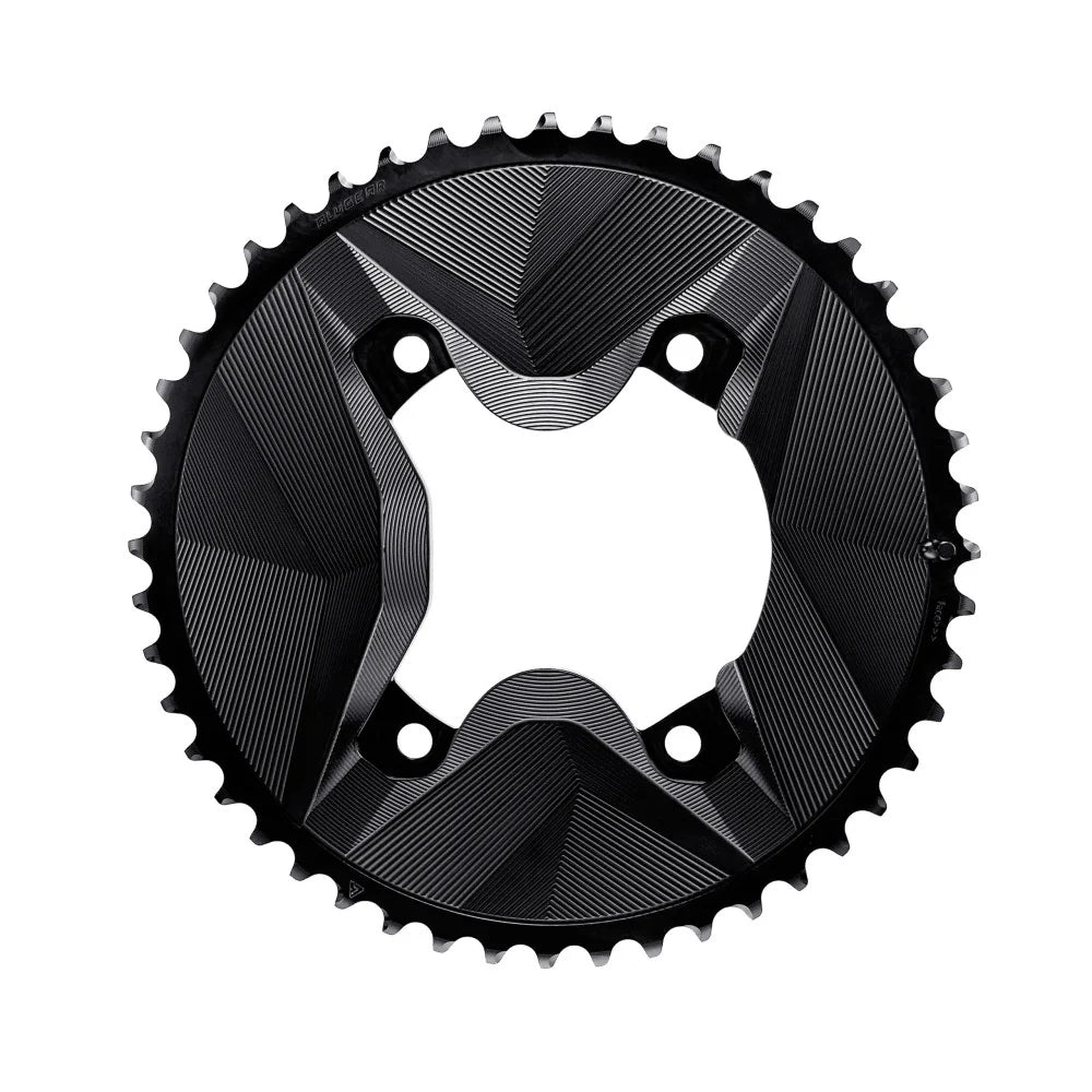 Par Kædehjul 12V ALUGEAR AERO 110 BCD til Shimano GRX Sort