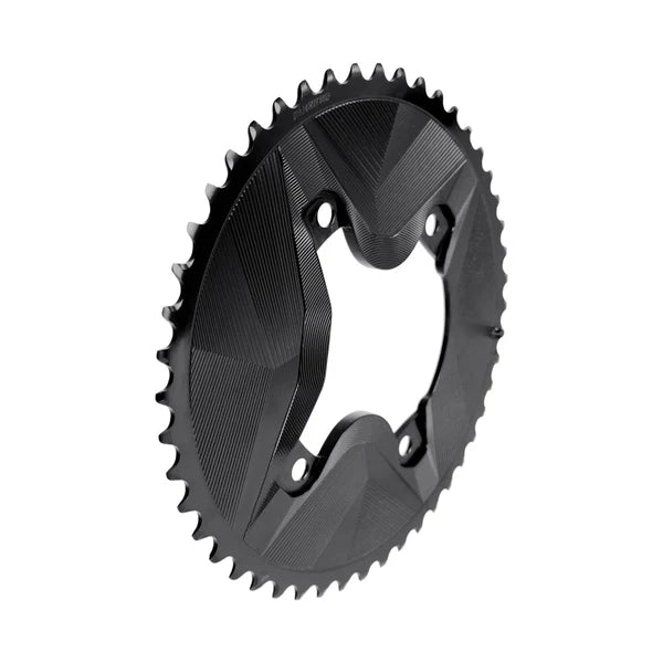 Par Kædehjul 12V ALUGEAR AERO 110 BCD til Shimano GRX Sort
