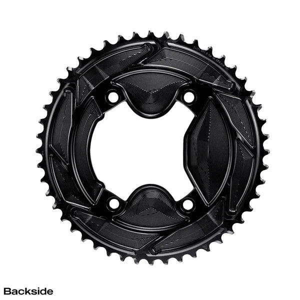 Par Kædehjul 12V ALUGEAR AERO 110 BCD til Shimano GRX Sort