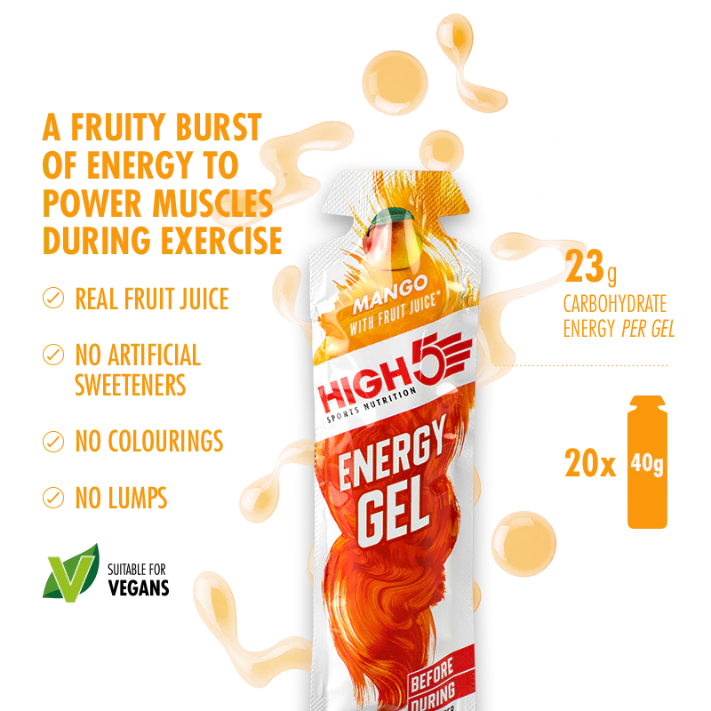 High5 ENERGY GEL Pack (20x23g) Blandede smagsvarianter
