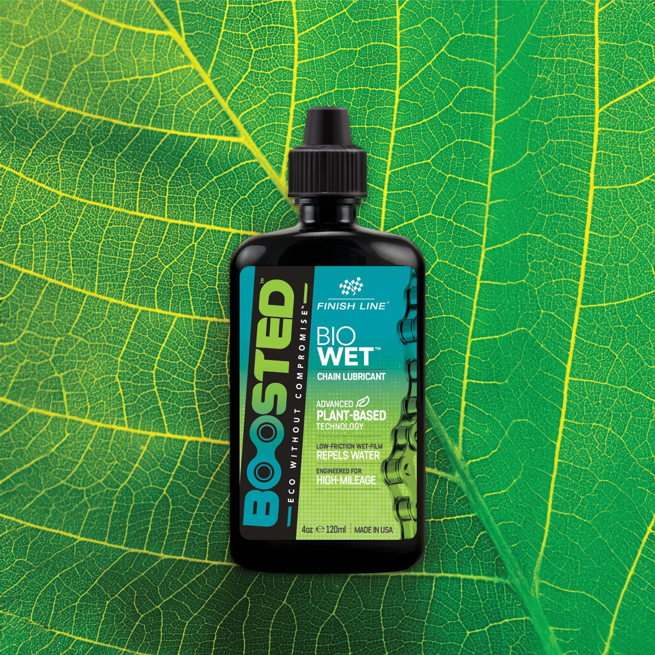 FINISH LINE BOOSTED™ BIO WET kædesmøremiddel (60 ml)